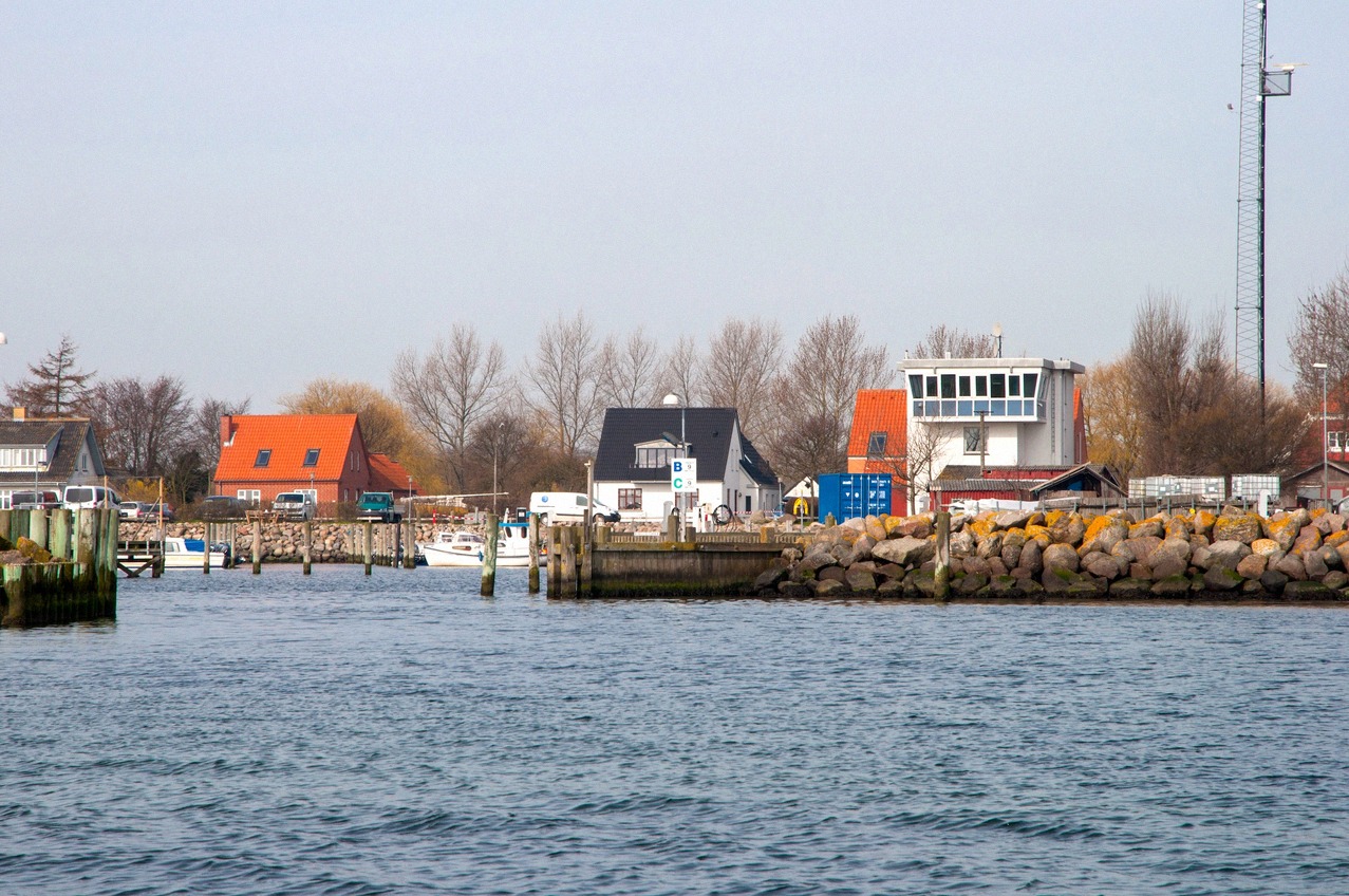 Spodsbjerg ferry port on the island of Langeland