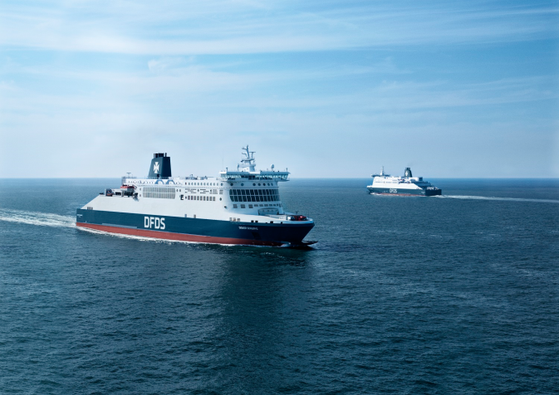 DFDS ferry Dover Seaways in the English Channel