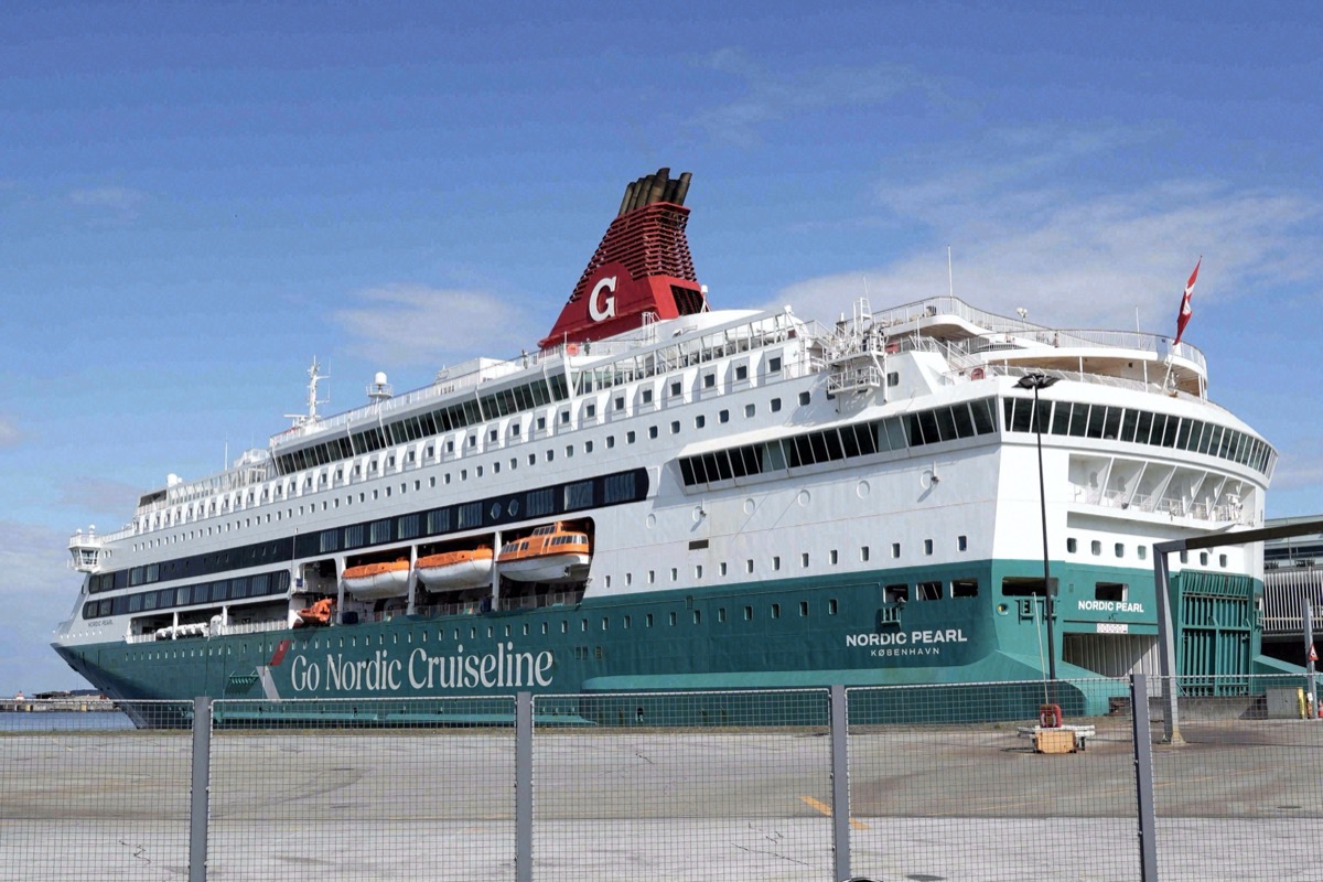 A Go Nordic Cruiseline ferry on the Copenhagen to Oslo route