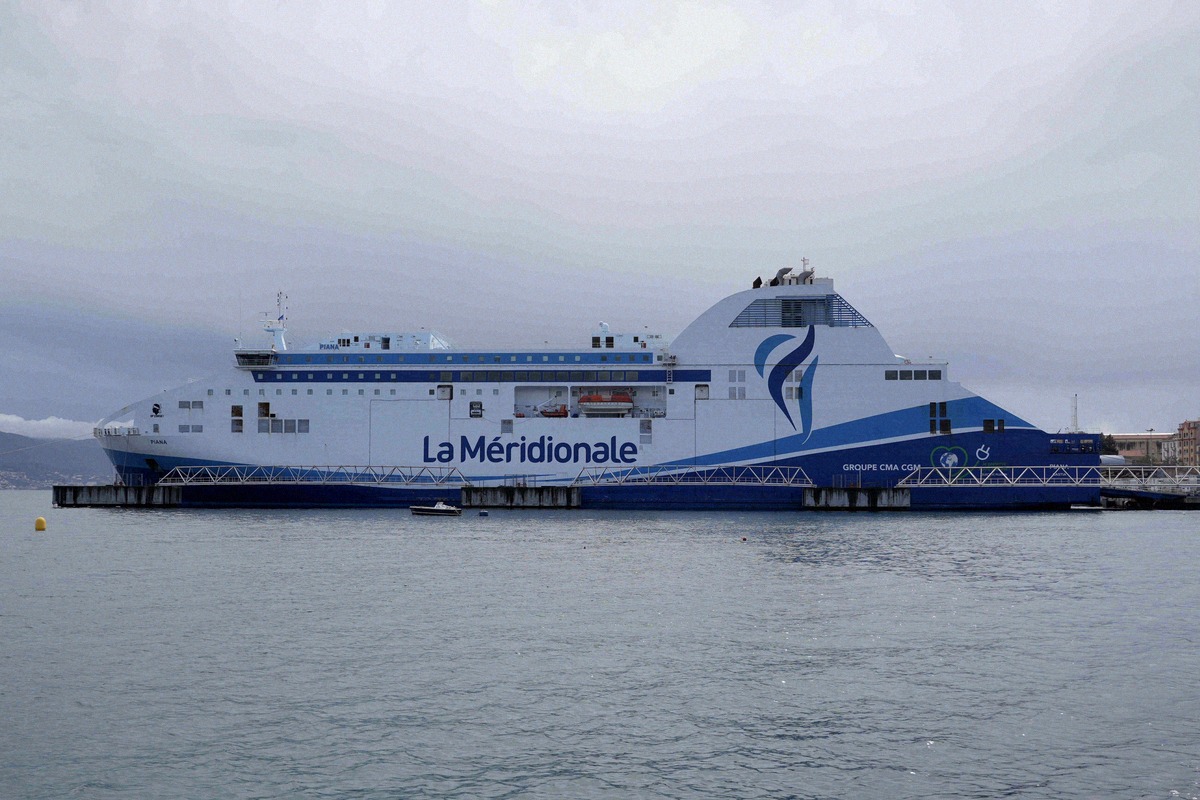 La Meridionale ferry 'Piana' in Ajaccio harbour