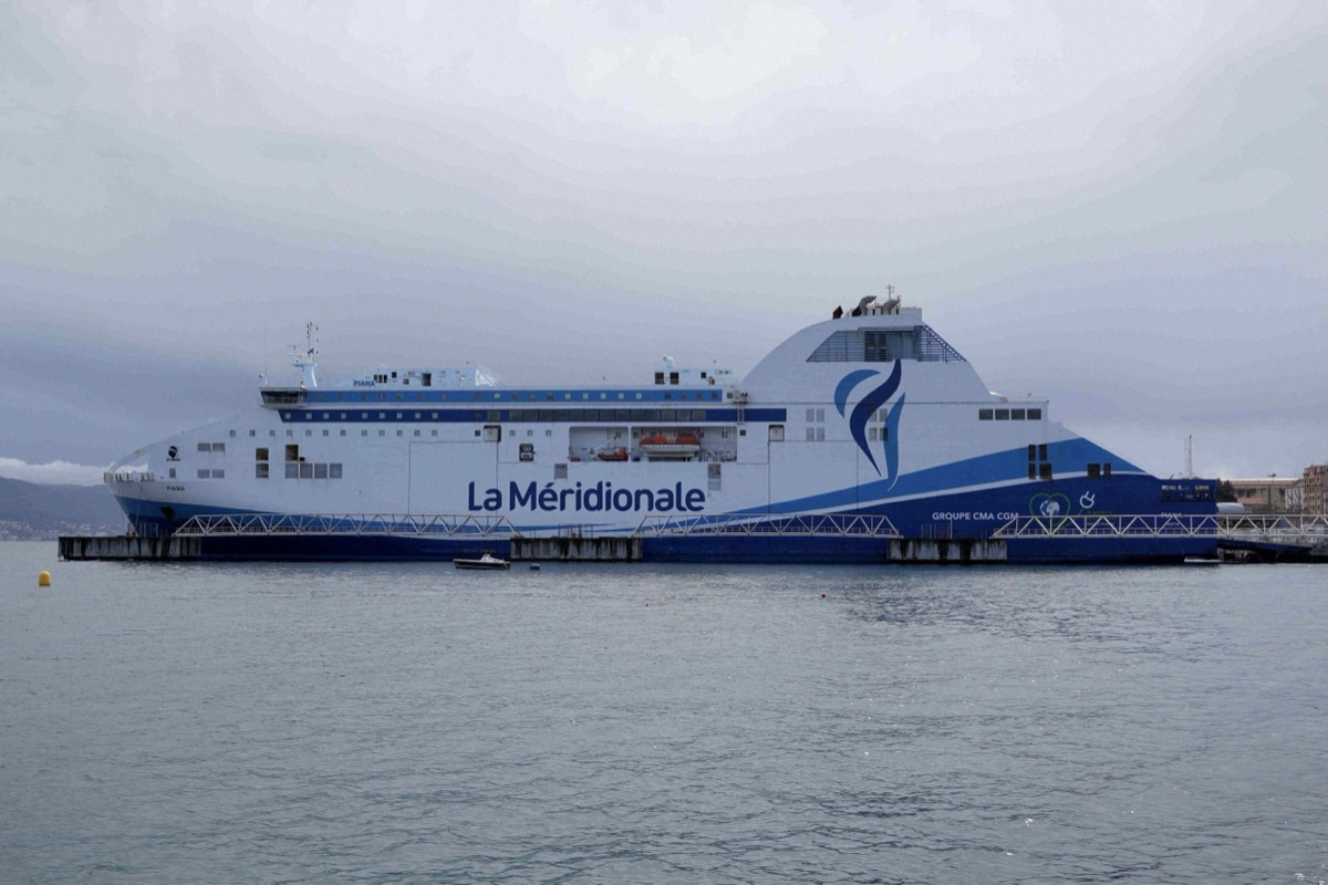A La Méridionale ferry on the Marseille to Ajaccio route