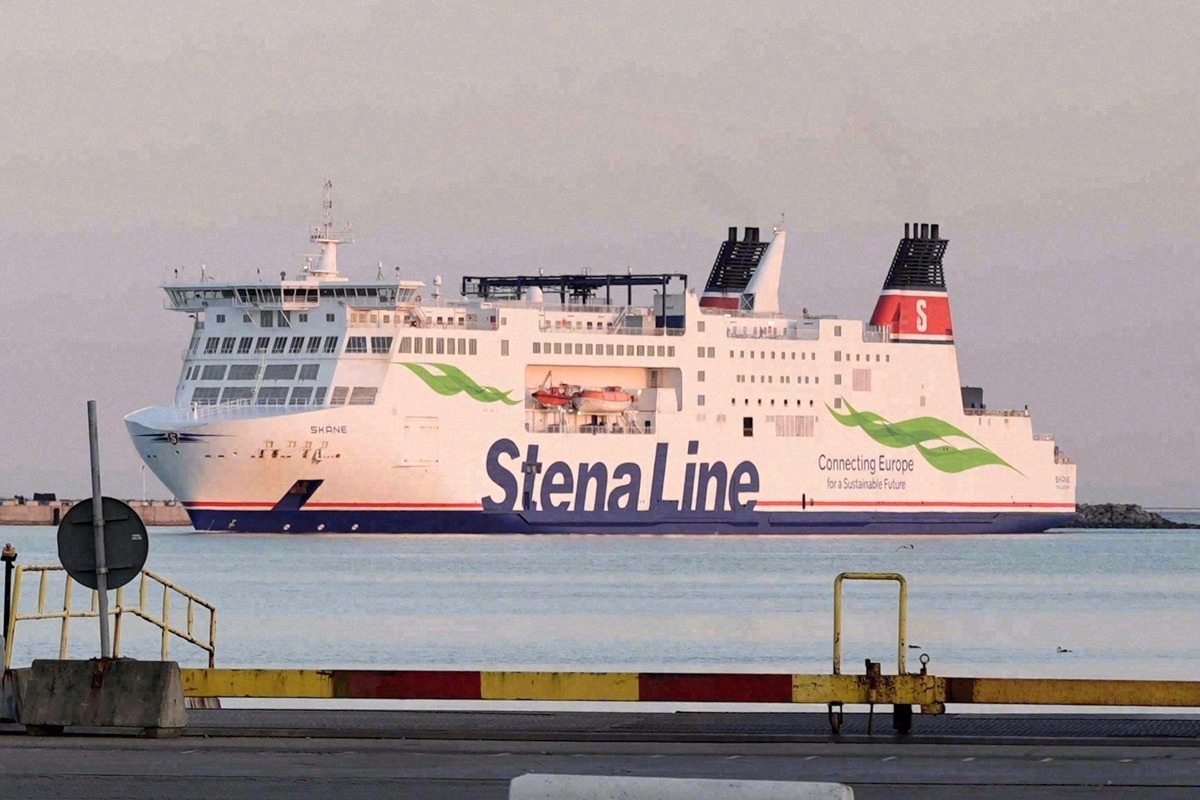 Stena Line ferry 'Skåne' at the ferry terminal in Malmö