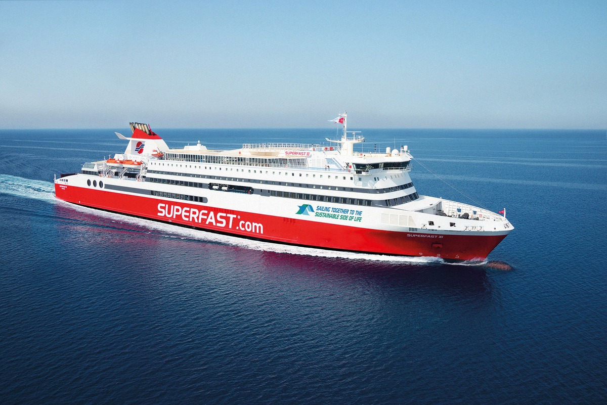 The Superfast Ferries ferry Superfast XI on the Adriatic