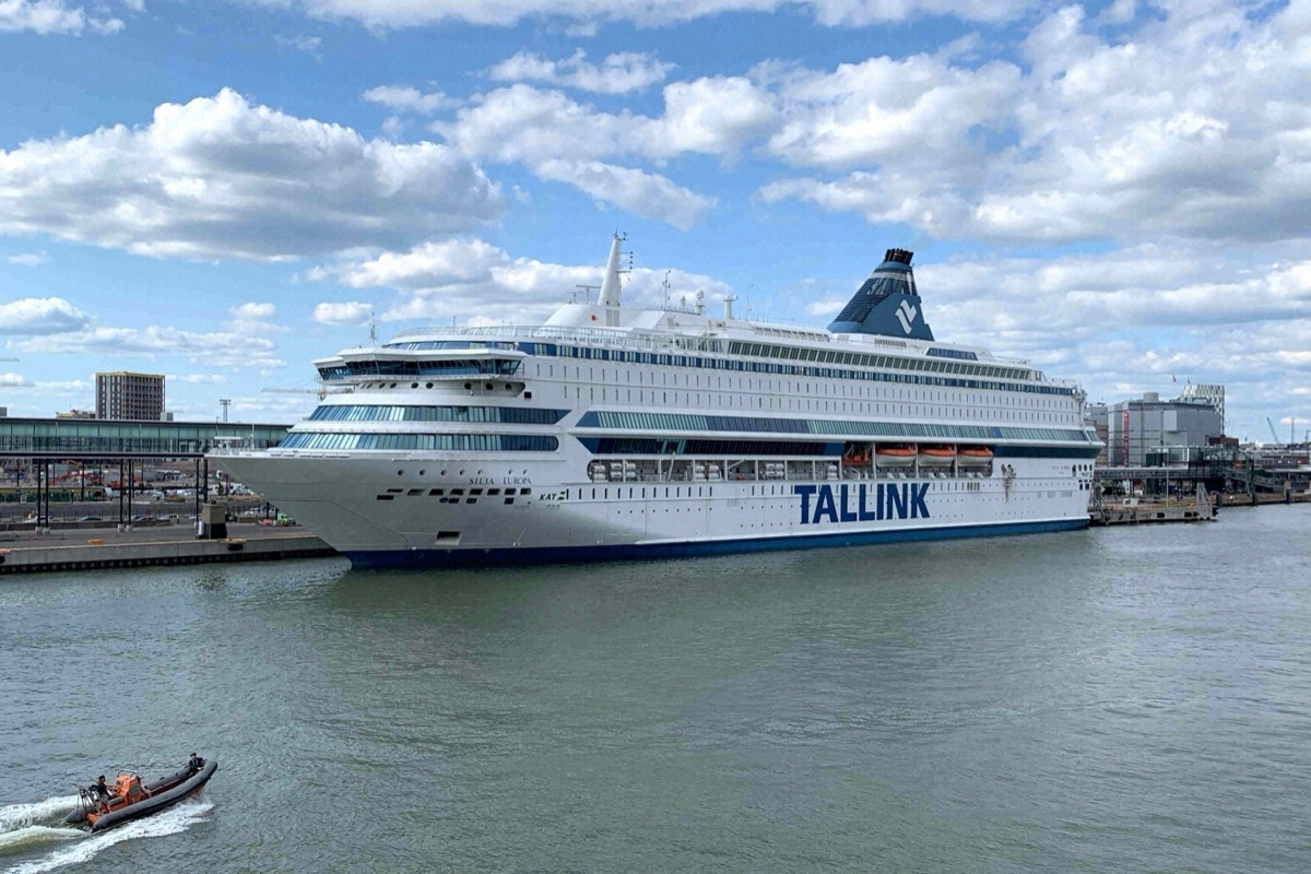 A Tallink Silja Line ferry on the Tallinn to Helsinki route