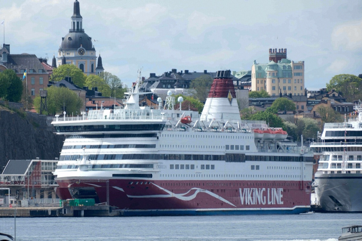 A Viking Line ferry on the Stockholm to Mariehamn route