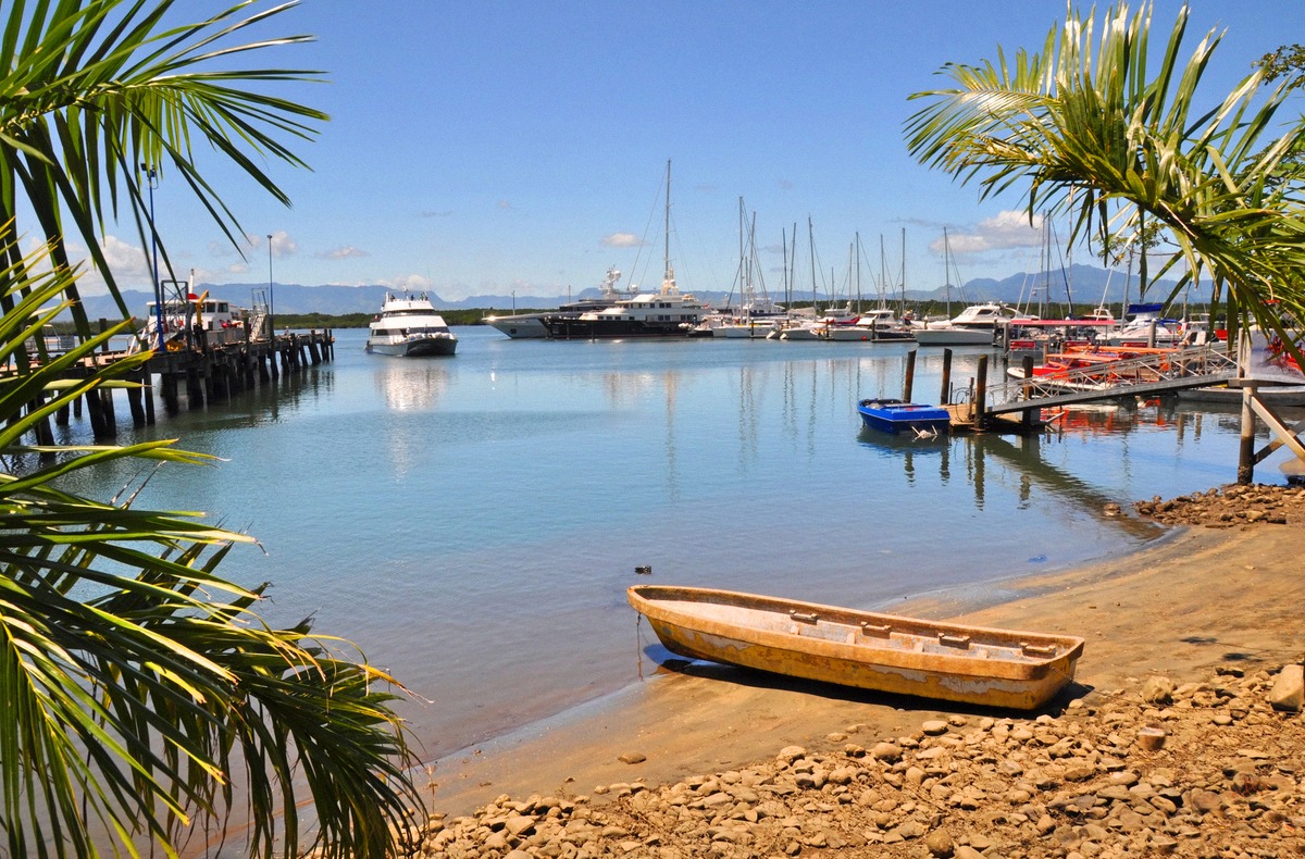 The harbour and marina of Port Denarau, Fiji