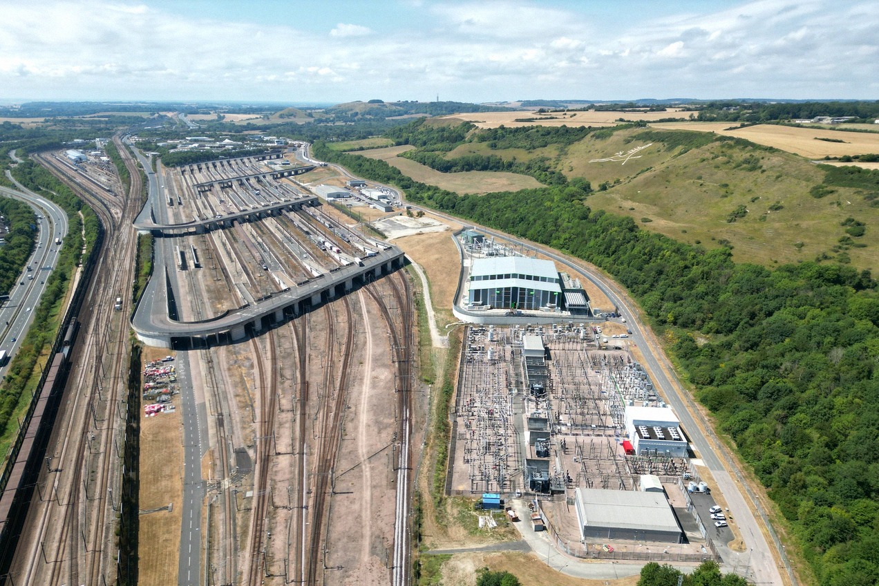 Eurotunnel terminal in Folkestone