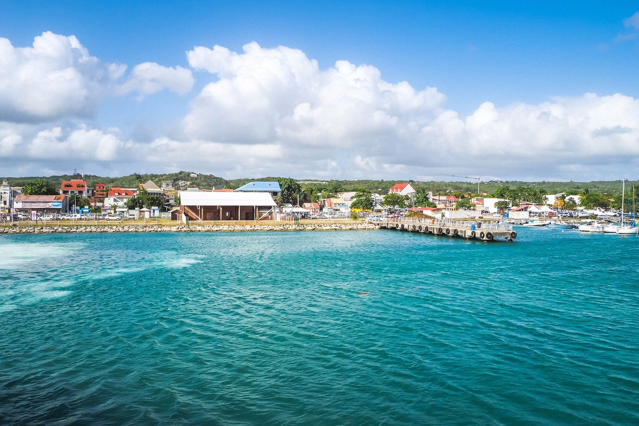Hafen von Grand-Bourg auf Marie-Galante, Guadeloupe