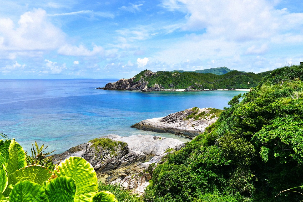 Türkisfarbene Bucht auf Zamami, Okinawa