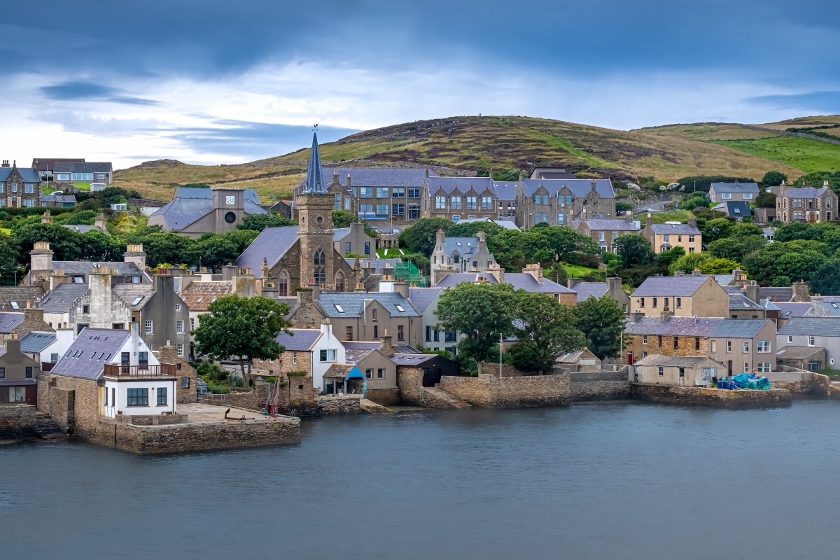 The town of Stromness on the Orkney Islands